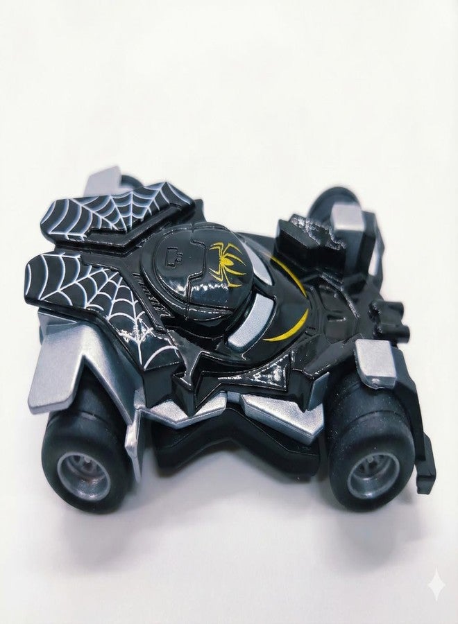 eToymart Mini Metal Die Cast Car Toy Play Set of 2 | Toy Vehicle Play Set | High Speed Unbreakable Small Racing Vehicle Cars for Kids | Exciting Playtime Adventures Toy | 3+ Years (Black) - Image 3