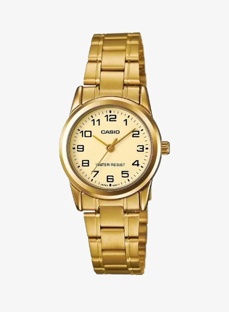Casio Men's Stainless Steel Analog Watch LTP-V001G-9BUDF - 31 mm