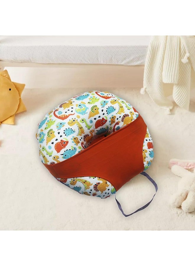 Kradyl Kroft 5In1 Baby Feeding Pillow With 100% Cotton Detachable Cover | With Belt And Baby Hoop | Breastfeeding Pillow | Nursing Pillow (Cute Dinos) - Image 4