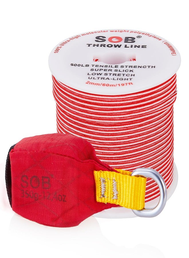 SOB Arborist Throw Line Kit with Slick Rope 197FT, Throw Weight, Reflective Storage Bag, Suit for Tree Cutting,Camping, Trimming, Hanging Swing ﻿ - Image 2