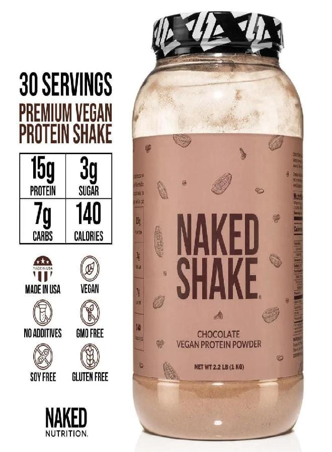 Nakd NAKED Shake - Chocolate Protein Powder - Plant Based Protein Shake with Mct Oil, Gluten-Free, Soy-Free, No Gmos Or Artificial Sweeteners - 30 Servings - Image 4