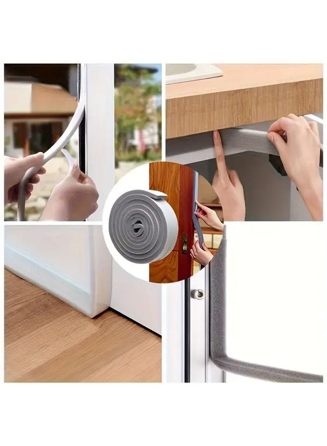 Black Self Adhesive Foam Sealing Strips 0.59 x78.74 Inch Soundproof Windproof For Doors Windows - Image 5