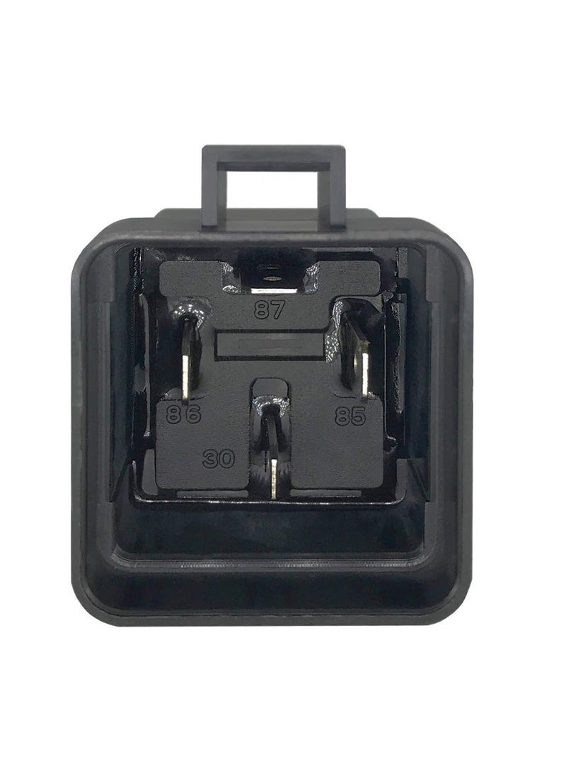 Generic - Waterproof Relay, 4-PIN 40/30 AMP 12 V DC Waterproof Relay with Harness - Heavy Duty 12 AWG Tinned Copper Wires 2 Pack SPST Automotive Relay - Image 1