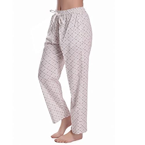 CIERGE Women's Cotton Cheque Printed Casual Style Pyjama/Pajama Trackpant Lounge Pyjama (Pack Of 2,Brown & Black, Cotton) - Image 4