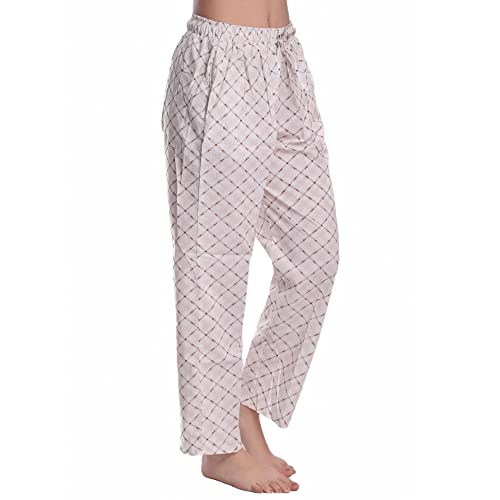 CIERGE Women's Cotton Cheque Printed Casual Style Pyjama/Pajama Trackpant Lounge Pyjama (Pack Of 2,Brown & Black, Cotton) - Image 3