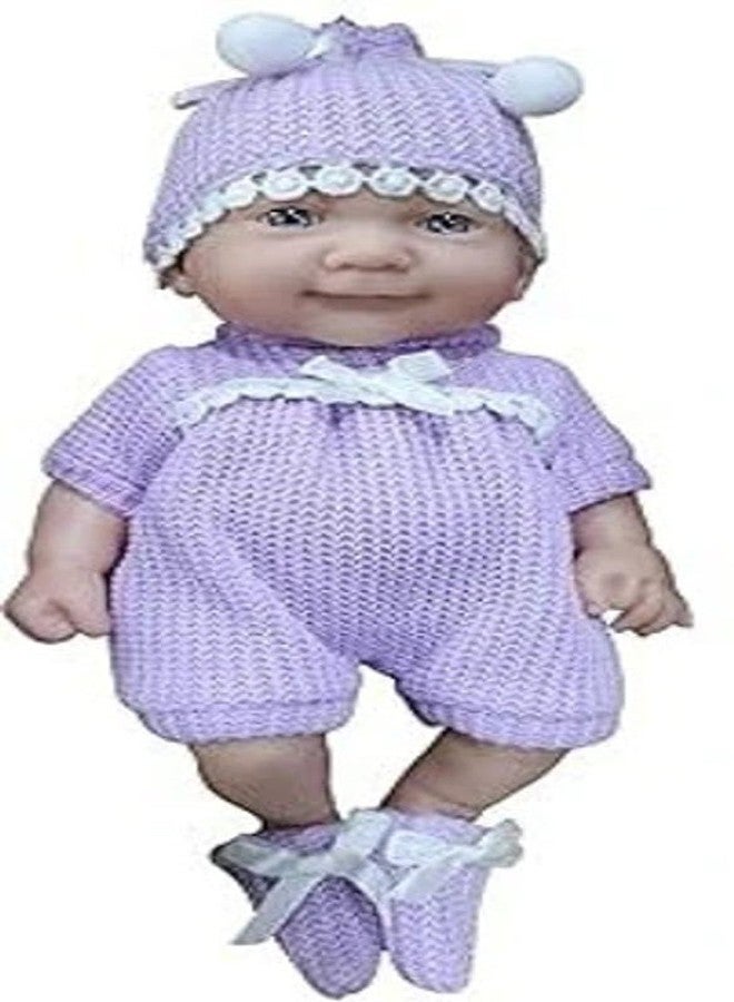 Space Enterprises Soft Rubber Baby Doll – Purple Dress (Purple) - Image 1