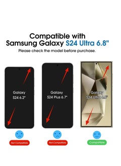 Amfilm amFilm Auto-Alignment OneTouch for Samsung Galaxy S24 Ultra 6.8'' Screen Protector + Camera Lens Protector, Tempered Glass, 30 seconds Installation, Bubble Free, Case Friendly, Anti-Scratch [2+2 Pack]  - Image 4
