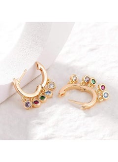 Mevecco Women Huggie Hoop Earrings Gold Ear Stud Cuff 14K Gold Filled Small Boho Beach Simple Delicate Handmade Hypoallergenic Jewelry Gift  - Image 5