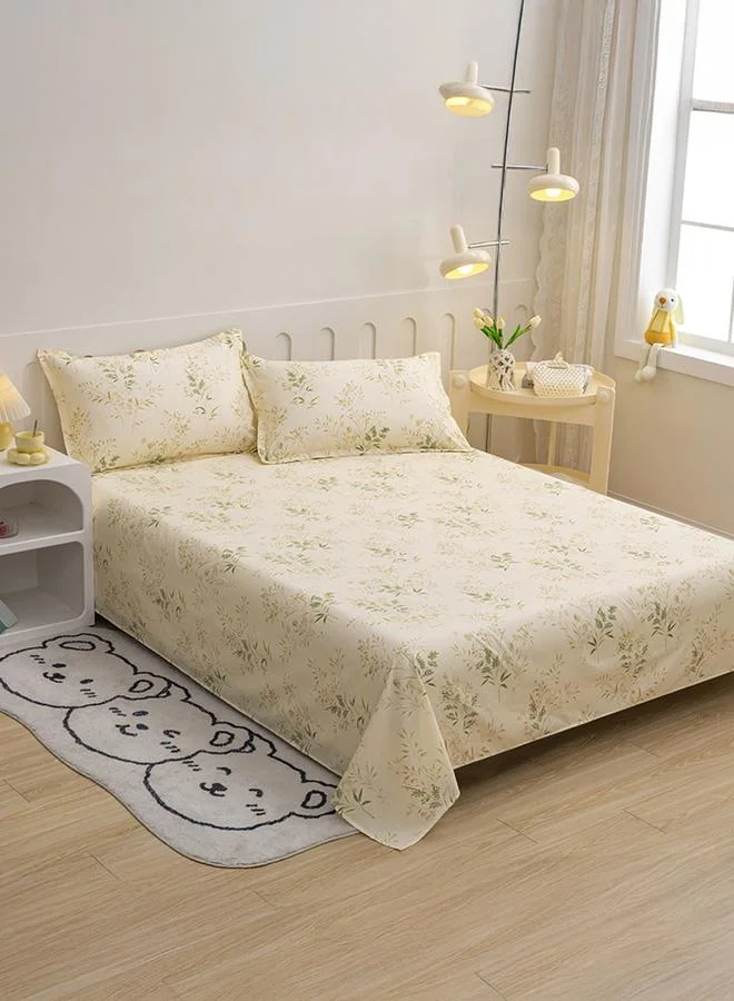 Styli Pack of 3 - Polyester Flat Sheets - 150cmx230cm, Yellow
