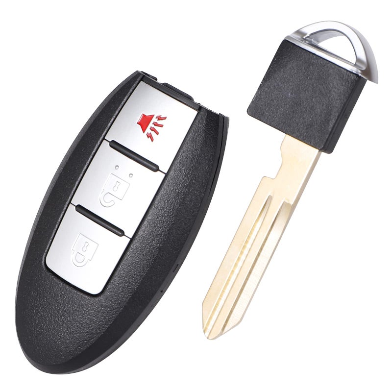 استبدال شفرة مفتاح فوب القابل للطي مناسب لسيارات نيسان روج وفيرسا وباثفايندر 2007 2008 2009 2010 2011 2012 2013 CWTWB1U729 جهاز تحكم عن بعد للسيارة 3 أزرار مجموعة نقرة 1