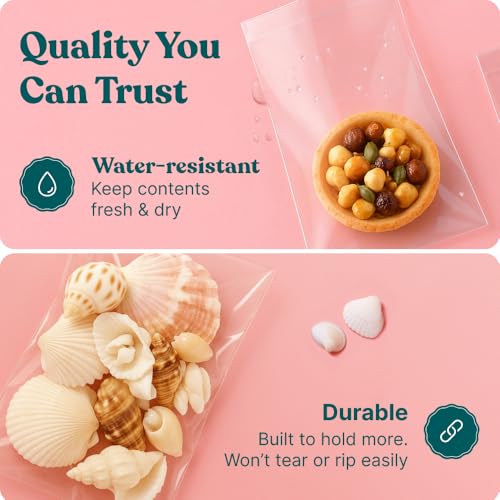 Pack It Chic - 9” X 12” (200 Pack) Clear Resealable Cello Poly Bags - Fits A4, Letter Sized Documents, Marketing Materials - Self Seal - Image 3