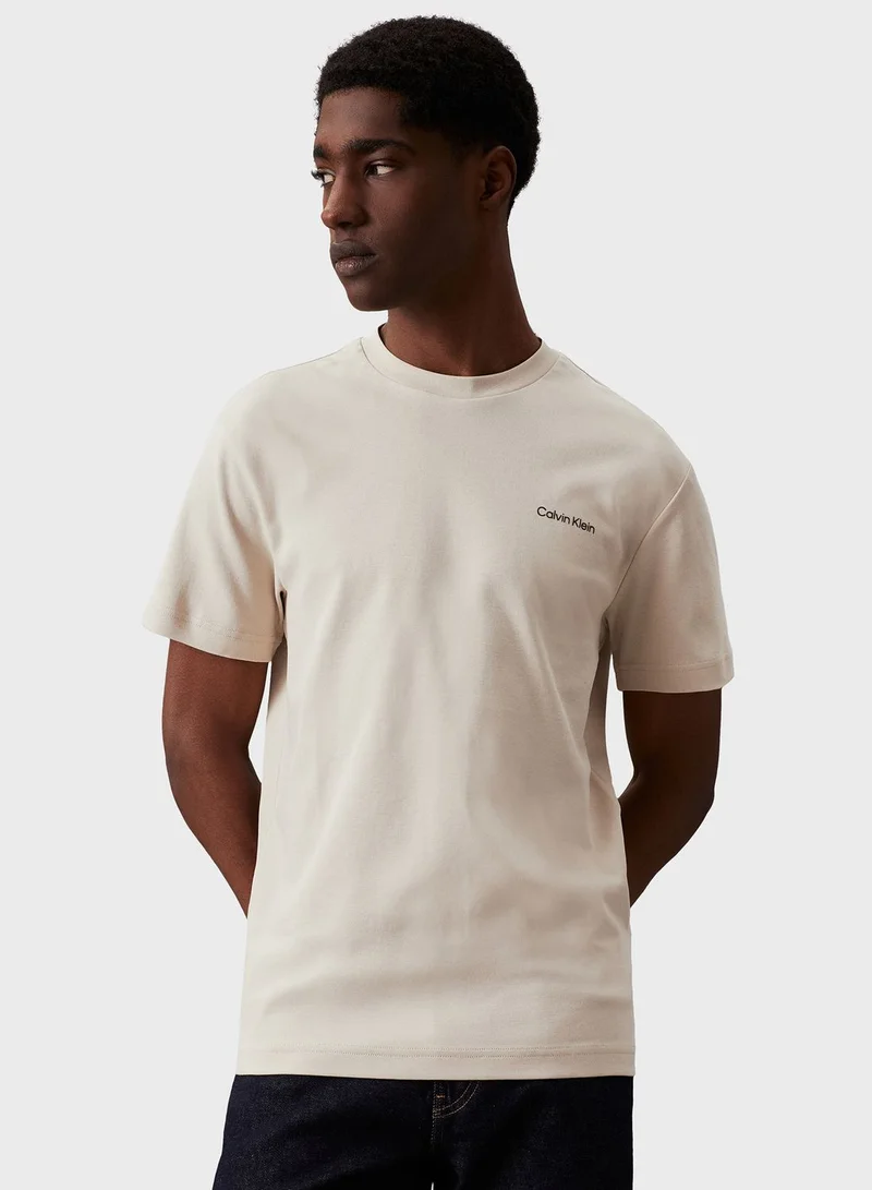 CALVIN KLEIN Logo Crew Neck T-Shirt
