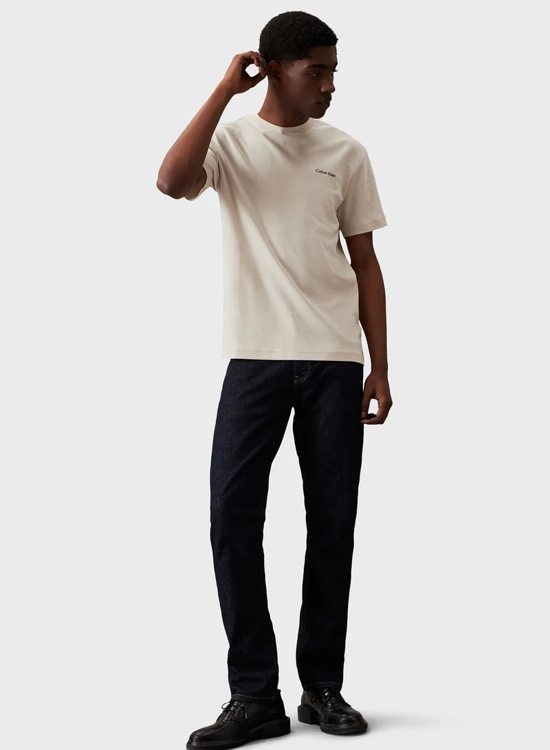 CALVIN KLEIN Logo Crew Neck T-Shirt