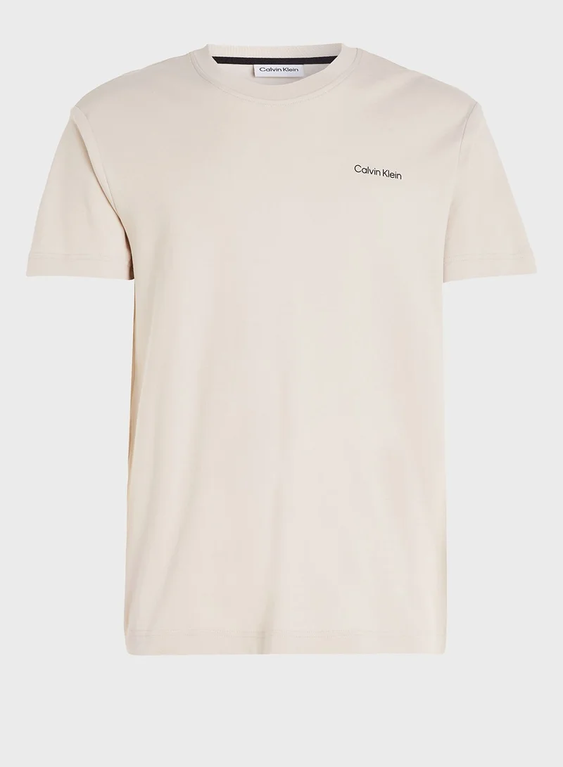 CALVIN KLEIN Logo Crew Neck T-Shirt