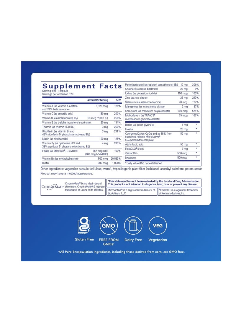 Pure Encapsulations O.N.E Multivitamin 120 Capsules-Made in China - Image 2