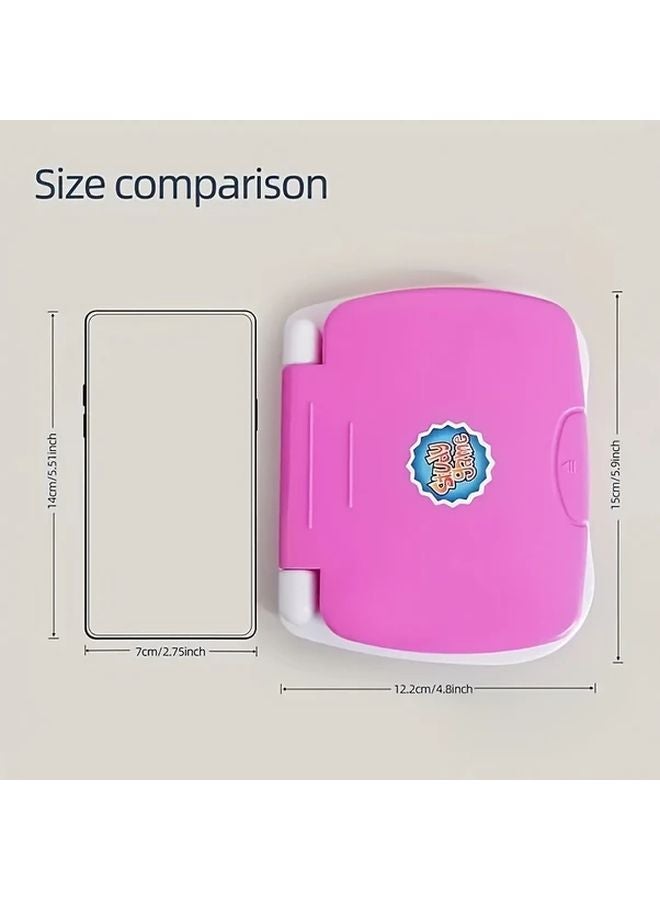 Pink Mini Learning Computer Educational Toy For Kids Letters Numbers Music - Image 4