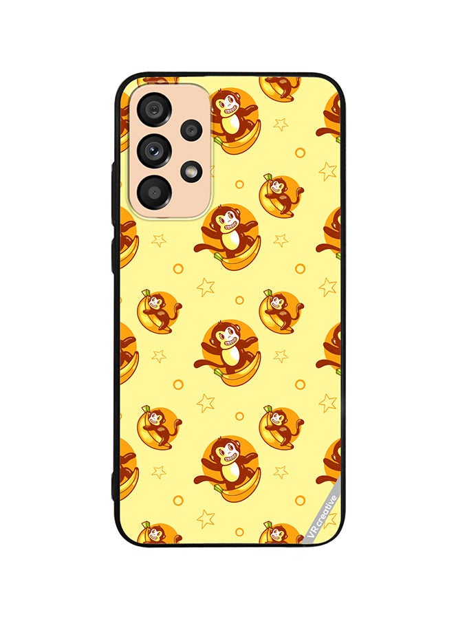 VR CREATIVE Protective Case Cover For Samsung Galaxy A72 Banana Monkey Design Multicolour - Image 1