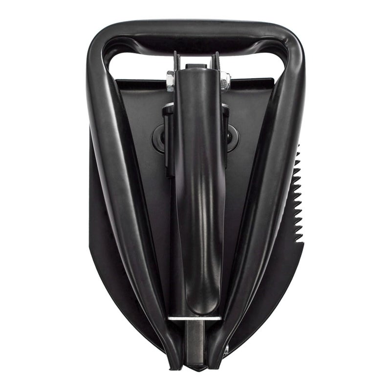 SOG Entrenching Tool- 18.25 Inch Folding Survival Shovel with Wood Saw Edge and Tactical Shovel Carry Case- Black (F08-N) - Image 3