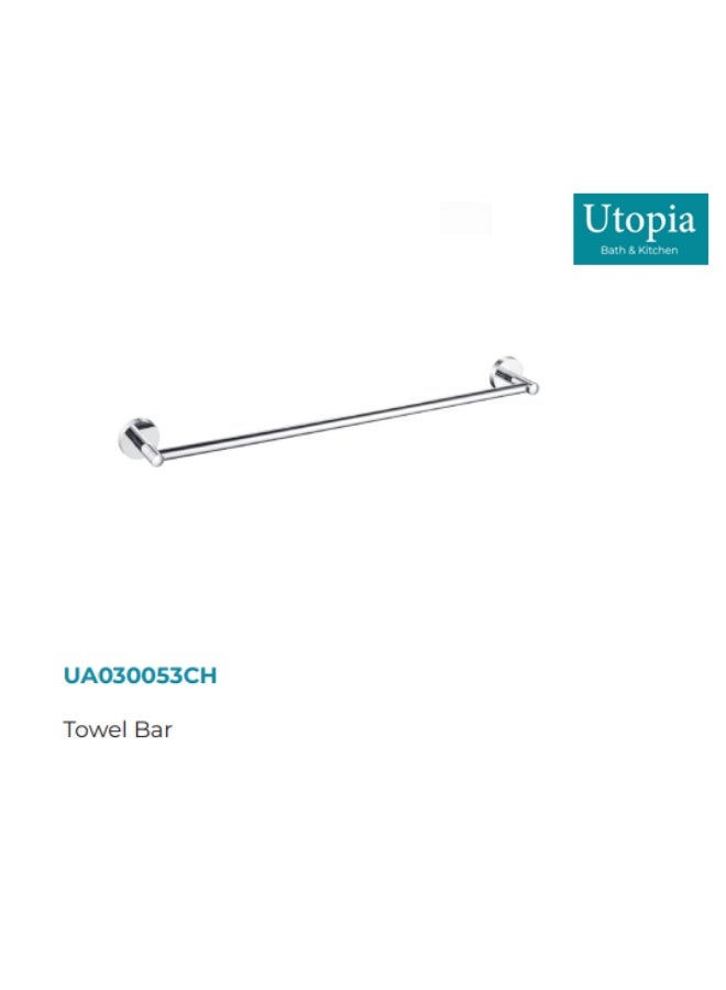 UTOPIA Towel Bar 600mm, Chrome (UK-Origin)