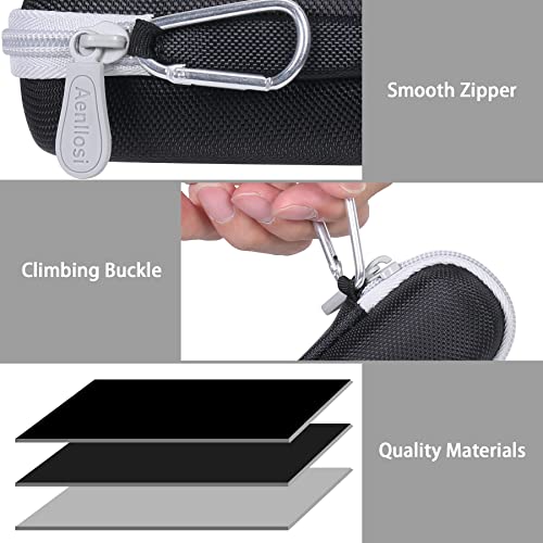 Aenllosi Aenllosi Hard Carrying Case Replacement Compatible with Garmin HRM-Pro Plus, Premium Chest Strap Heart Rate Monitor Holder(Case Only) (Grey Zipper) - Image 2