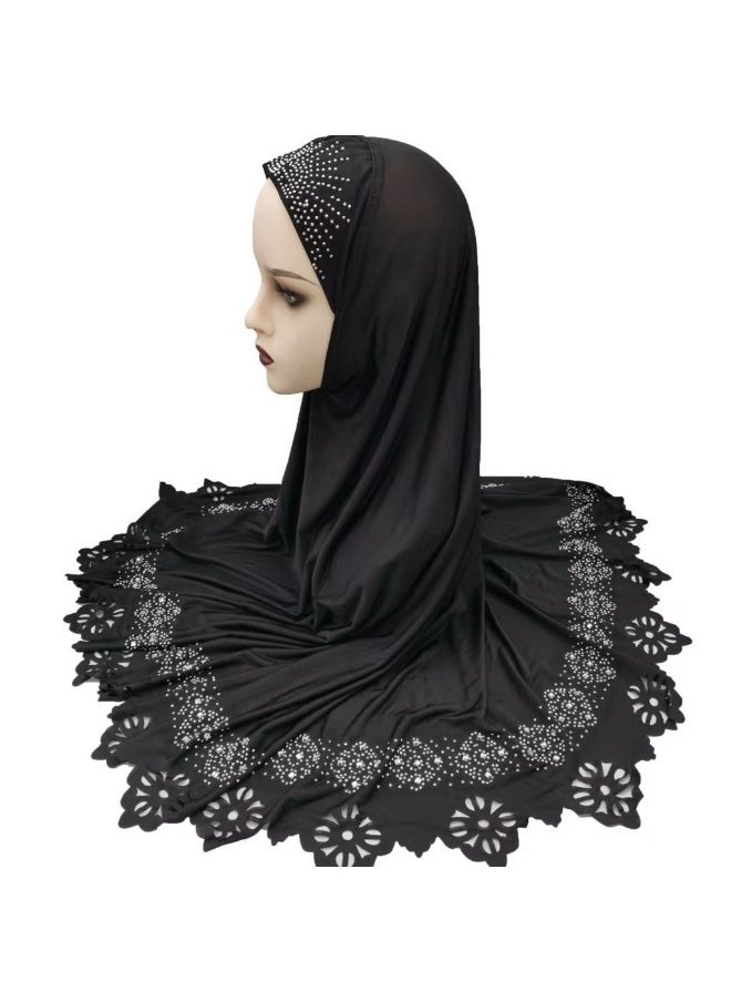 Generic Fashionable Ice Silk Four-Way Stretch Women's Head Cover Hat  - Image 2