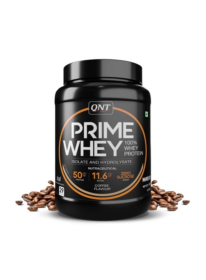 QNT مسحوق بروتين مصل اللبن QNT برايم | قهوة، 1 كجم | مزيج ثلاثي من مصل اللبن المعزول، المركز والهيدروليزات | 25 جرام بروتين، 5.9 جرام BCAA لكل ملعقة | أفضل مسحوق بروتين مصل اللبن للرجال والنساء - Image 1