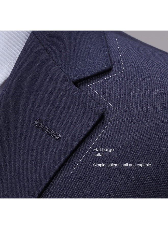 ROMON Top + Pants】men's Wedding Suit Set, Business Suit Two-piece Formal Attire For Autumn - Image 3