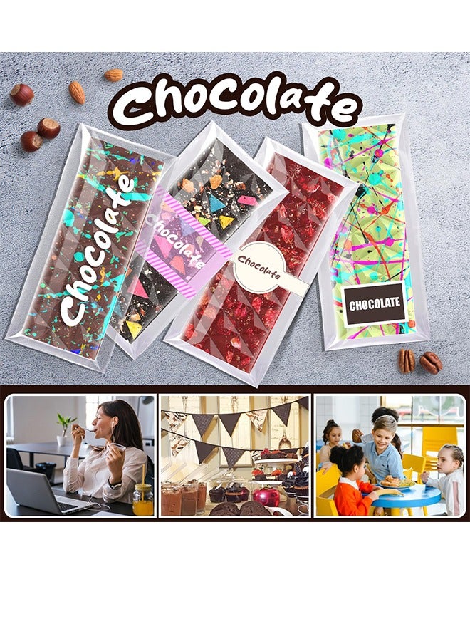 meayul 6 Cavities Chocolate Bar Mold Deep with Bags Scraper, Thick Chocolate Bar Mold for Stuffed Bar, Silicone Chocolate Mold for Filling Knafeh Pistachio Chocolate Bar - Image 2