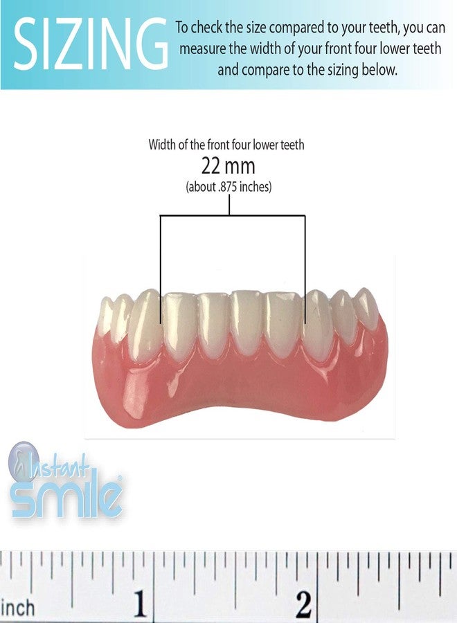 Instant Smile Handmade Bright White Lower Veneer - Image 4