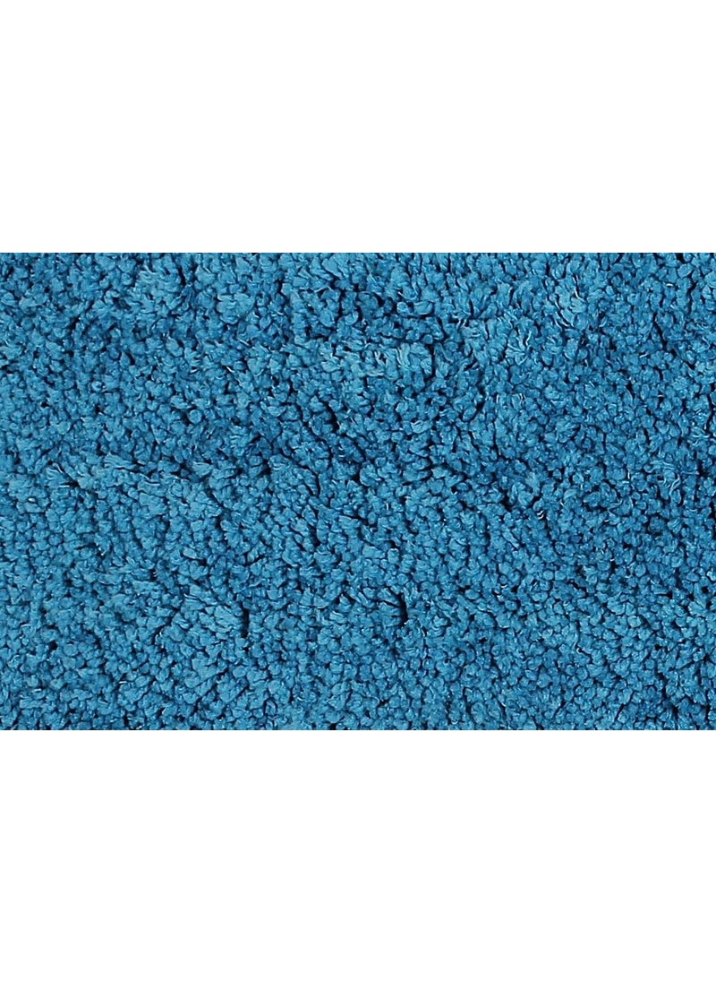 CASA COPENHAGEN Casa Copenhagen Linea Microfiber Super Absorbent Anti-Skid Large 1 Pcs Bath Mat- Light Hawai Ocean  - Image 2