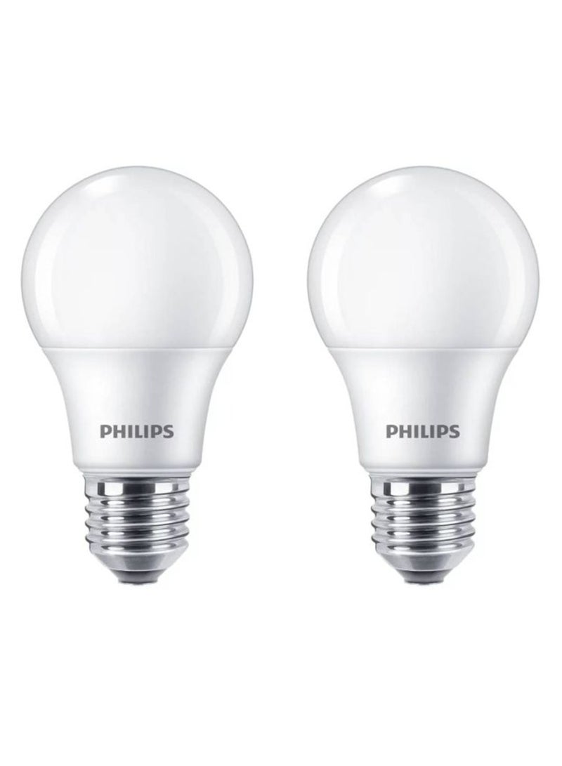 Philips LED Bulb 9W - Warm - E27 - 2 Pieces
