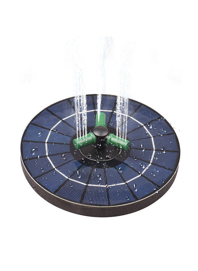 Generic 4W Colorful Solar Fountain Pump With 360°Rotatable Nozzle RGB LED Light Solar Water Pump With Battery Free Standing Auto-Shut off Circle Fountain for Bird Bath Garden Small Pond  - Image 2