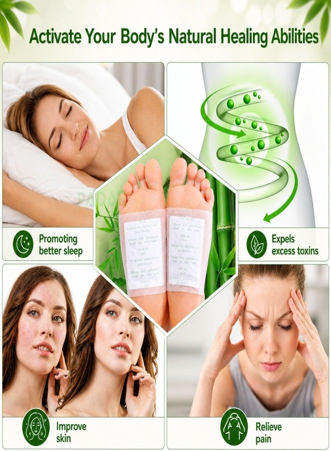 PADAR Herbal Detox Foot Pads (Pack of 50) | Natural Bamboo Vinegar Foot Patch for Relaxation & Sleep Support | Gentle Herbal Ingredients for Daily Wellness, Foot Care & Comfort | Easy Overnight Use - Image 4