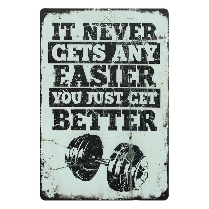 STORE 2508 Store2508 Vintage Metal Tin Sign Poster–Workout Motivation Gym Decor 30x20 Cm - Image 1