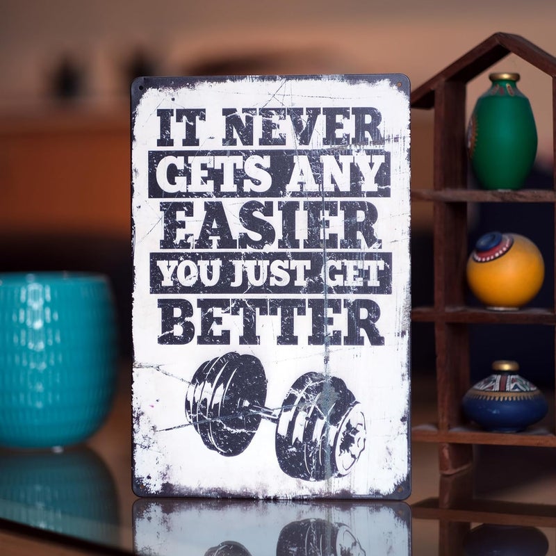 STORE 2508 Store2508 Vintage Metal Tin Sign Poster–Workout Motivation Gym Decor 30x20 Cm - Image 4