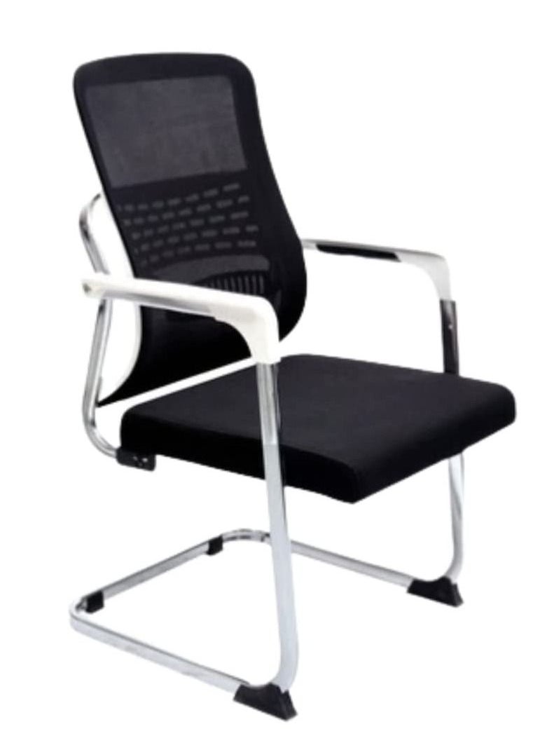 KARNAK Karnak Mesh Guest Chair For Visitors With Mesh Upholstery and Breathable Fabric, Comfortable Mesh Ergonomic Modern Furniture for Visitors Meeting Groups  - Image 2