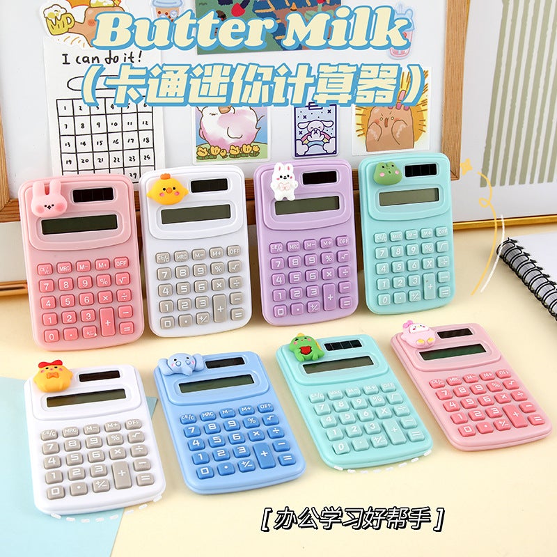 Cartoon Cute High-Value Calculator Portable Mini Student Calculator Candy Color Silent Calculator - Image 4