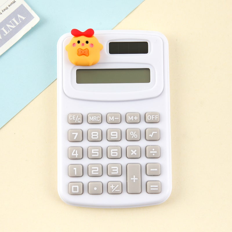 Cartoon Cute High-Value Calculator Portable Mini Student Calculator Candy Color Silent Calculator - Image 1