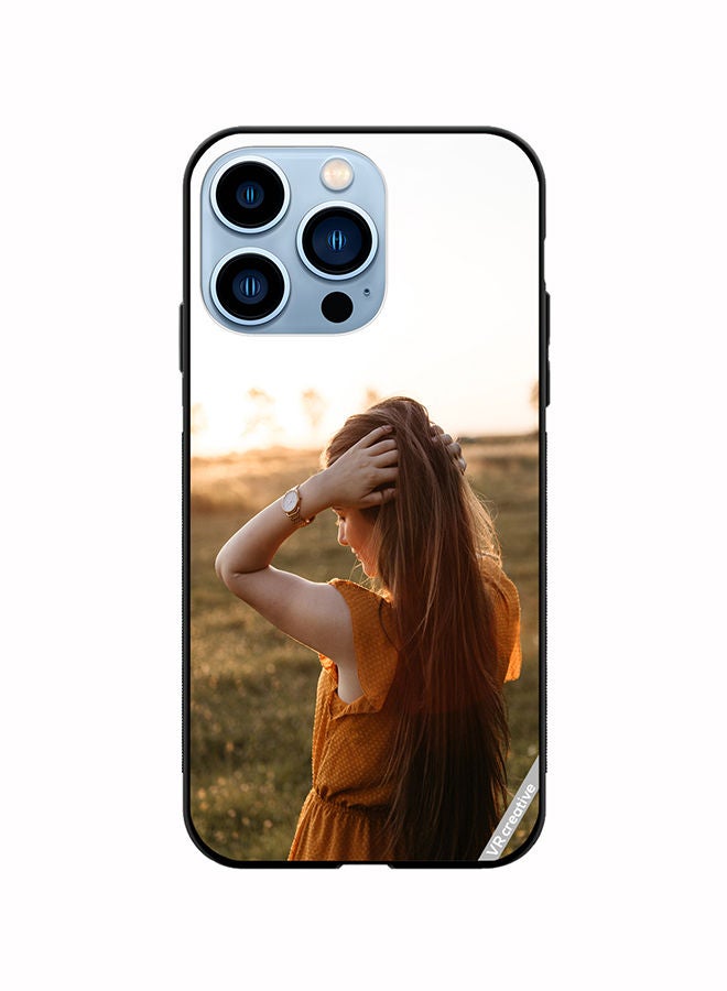 VR CREATIVE Protective Case Cover For Apple iPhone 14 Pro Max Sunset Girl Design Multicolour - Image 1
