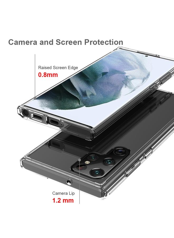 S-TOP Case For Samsung Galaxy S22 Ultra 5G Shockproof Scratchproof TPU + Acrylic Phone Case - Image 4
