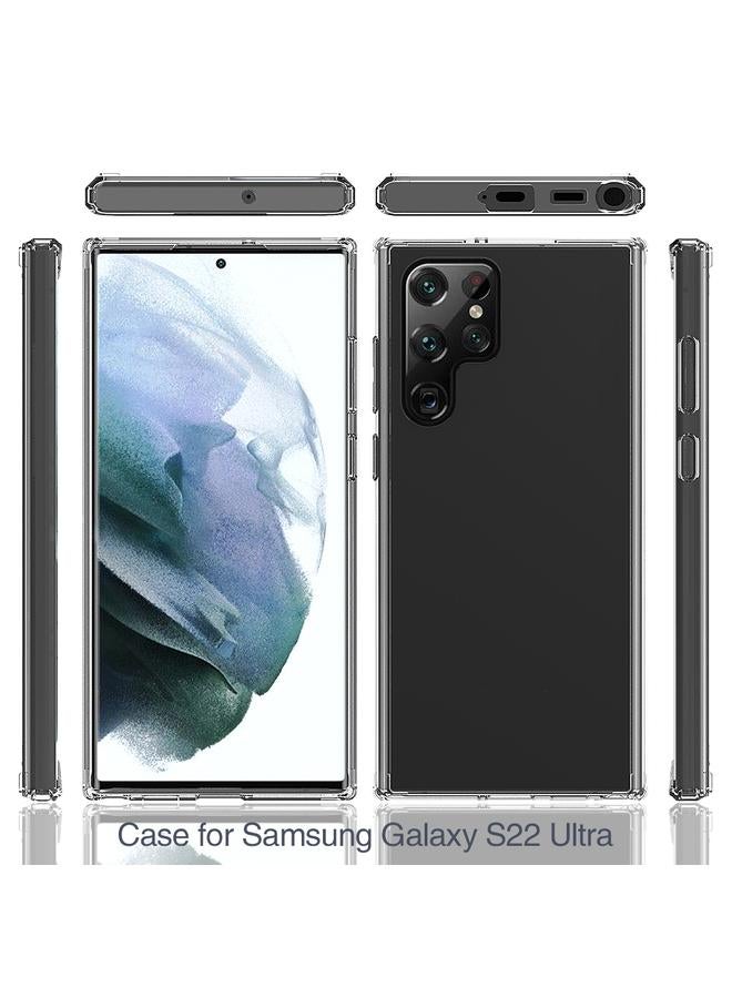 S-TOP Case For Samsung Galaxy S22 Ultra 5G Shockproof Scratchproof TPU + Acrylic Phone Case - Image 2