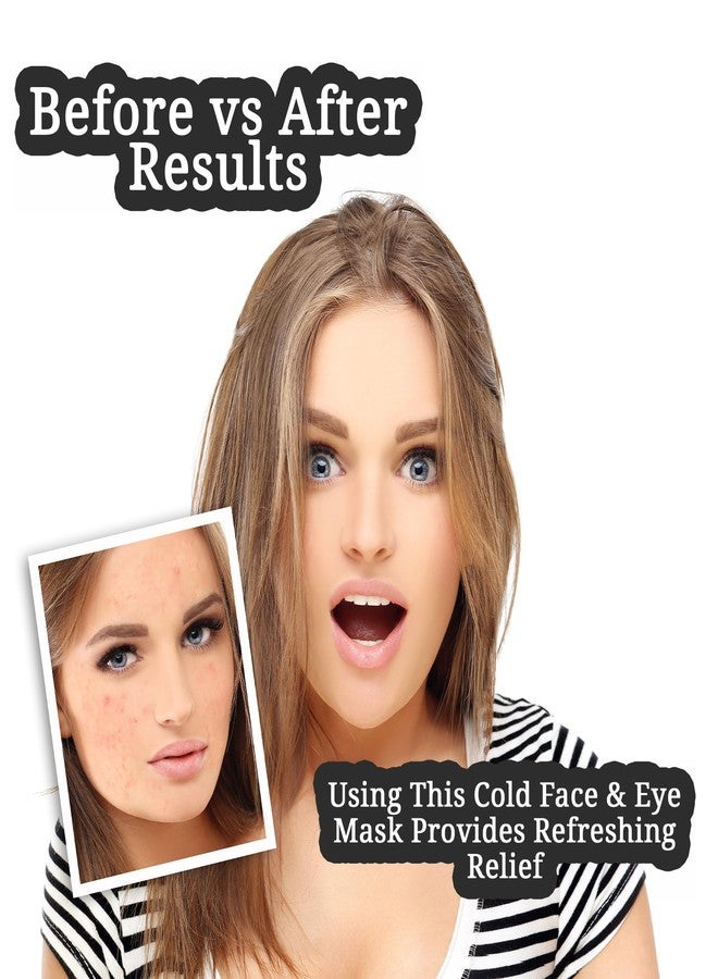 RarePicks Cold Full Face & Eye Gel Mask | Ice FacePack Reduce Puff | Helps Reduce Puffiness, Dark Circles & Facial Stress | Reusable Face Spa Mask for Women | Home Spa Skin Care Tool (Purple) - Image 4