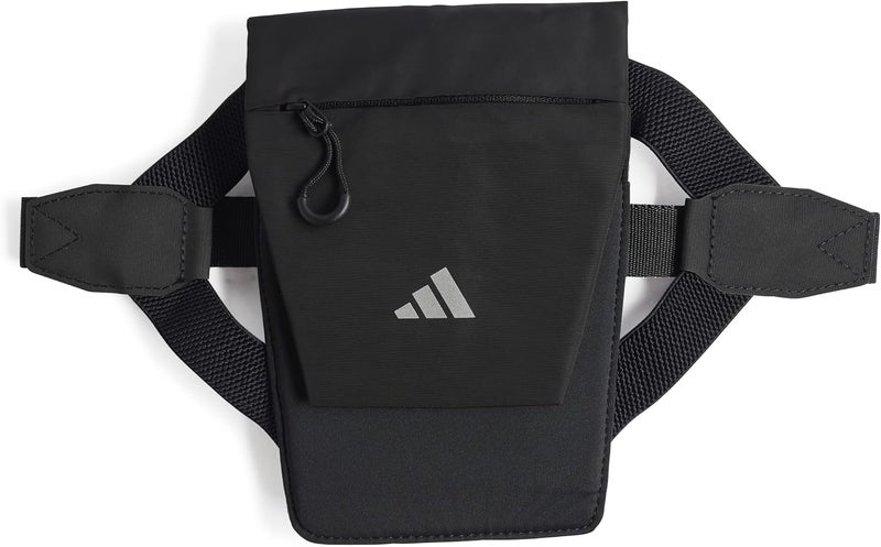 اديداس حقيبة adidas Running Pocket السوداء للجنسين للبالغين، NS - Image 1