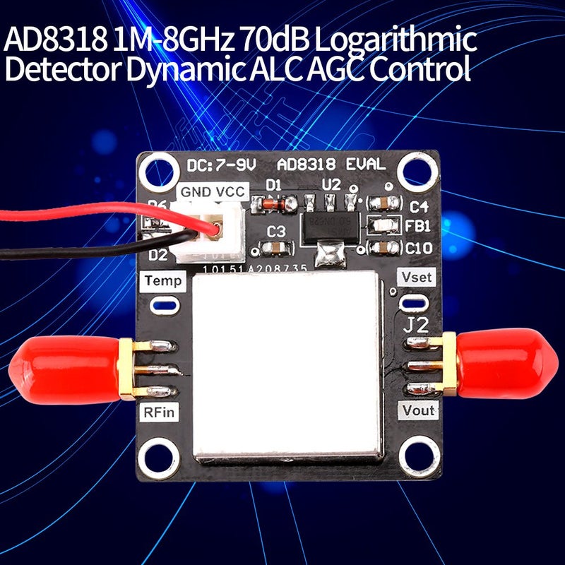 TOPINCN AD8318 1M-8GHz 70dB كاشف لوغاريتمي ديناميكي تحكم ALC AGC لوحة قياس التردد عالية السرعة مقياس الطاقة - Image 4