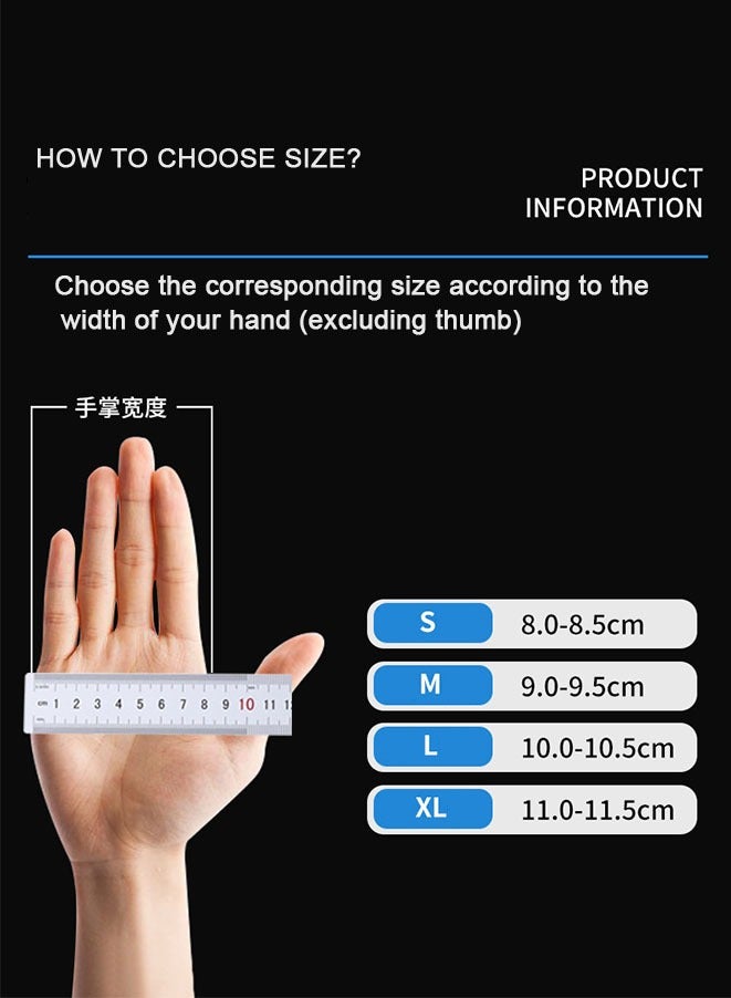 Muyixin 100 Pieces Disposable Black Nitrile Gloves For Household Cleaning Work Safety Gardening Gloves Kitchen Tools - L - Image 3