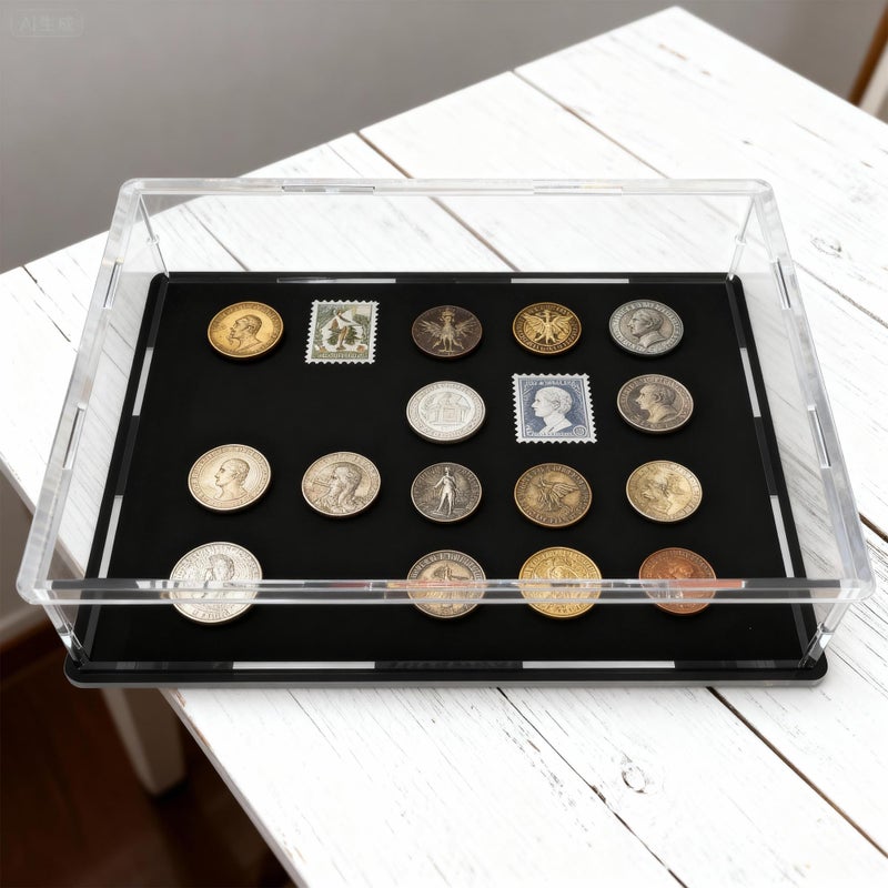 HOPEME Book Display Case Clear Book Protector Case, Acrylic Display Cover Case for Books, Stamps, Coins, Cards, Photos, Album, Jewellery and Collectibles 13 (L) Ã— 10 (W) Ã— 3 (H) inch - Image 4