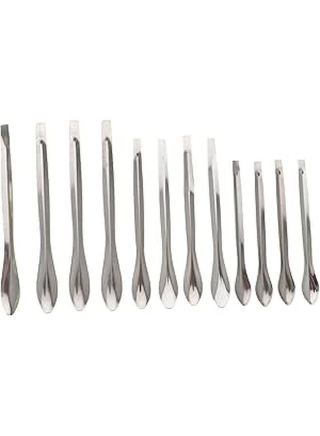 12pcs Stainless Steel Measuring Spoons Set for Labs Home Research Multipurpose Safe Use - Image 1