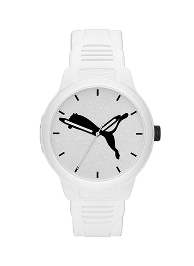 بوما Reset V2 Silicone Strap Analog Wrist Watch for Men PU P5012-43mm-White