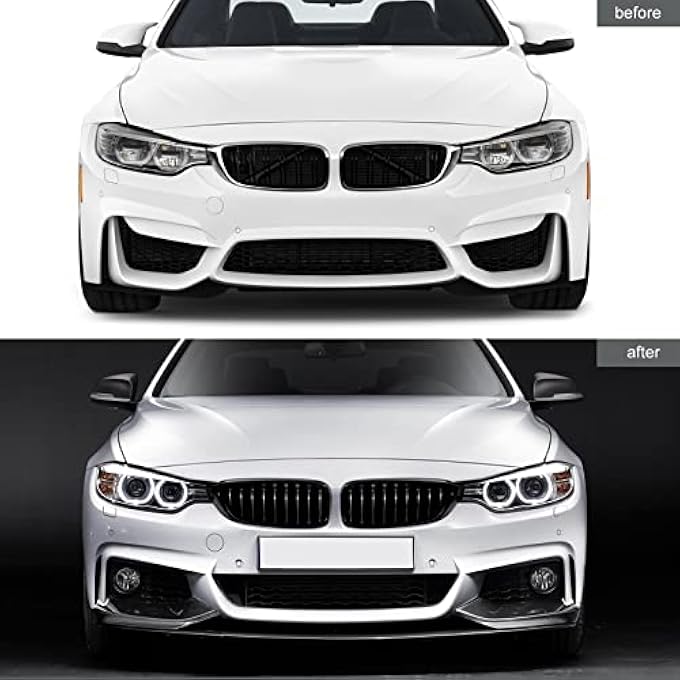 Torvex Bumper Splitter, Front Lip Deflector 4Pcs Set Compatible with BMW 4-Series F32 F33 F36 2014-2020, Front Lip Extension, Lower Bumper Air Dam Kit (Carbon Fiber Pattern) - Image 3
