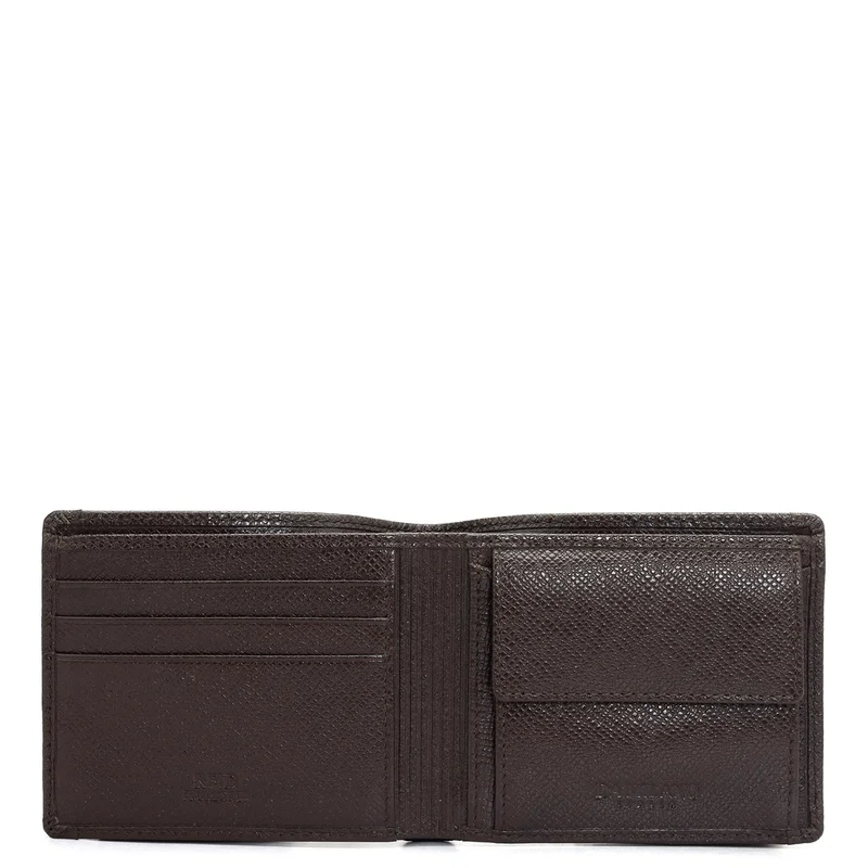 Da Milano brown Brown Bifold Leather Mens Wallet for Men | Best Price UAE